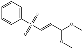 Benzene, [[(1E)-3,3-dimethoxy-1-propen-1-yl]sulfonyl]- Struktur