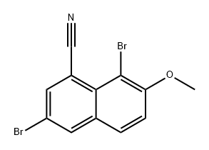 1-Naphthalenecarbonitrile, 3,8-dibromo-7-methoxy-