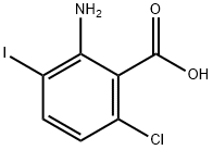 Benzoic acid, 2-amino-6-chloro-3-iodo- Struktur