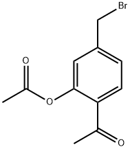 Ethanone, 1-[2-(acetyloxy)-4-(bromomethyl)phenyl]- Struktur