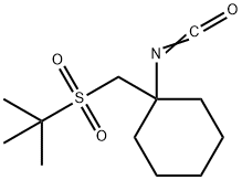 Cyclohexane, 1-[[(1,1-dimethylethyl)sulfonyl]methyl]-1-isocyanato- Struktur