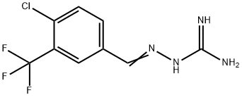 2-[[4-Chloro-3-(trifluoromethyl)phenyl]methylene]hydrazinecarboximidamide Struktur