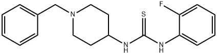 Thiourea, N-(2-fluorophenyl)-N'-[1-(phenylmethyl)-4-piperidinyl]- Struktur