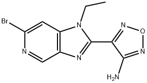 1,2,5-Oxadiazol-3-amine, 4-(6-bromo-1-ethyl-1H-imidazo[4,5-c]pyridin-2-yl)-