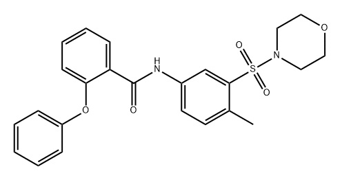 Benzamide, N-[4-methyl-3-(4-morpholinylsulfonyl)phenyl]-2-phenoxy- Struktur