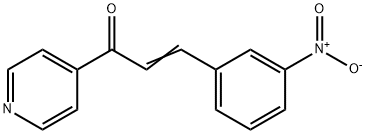 2-Propen-1-one, 3-(3-nitrophenyl)-1-(4-pyridinyl)- Struktur