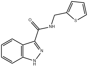 1H-Indazole-3-carboxamide, N-(2-thienylmethyl)- Struktur