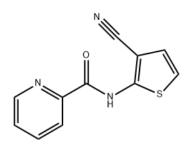 2-Pyridinecarboxamide, N-(3-cyano-2-thienyl)- Struktur