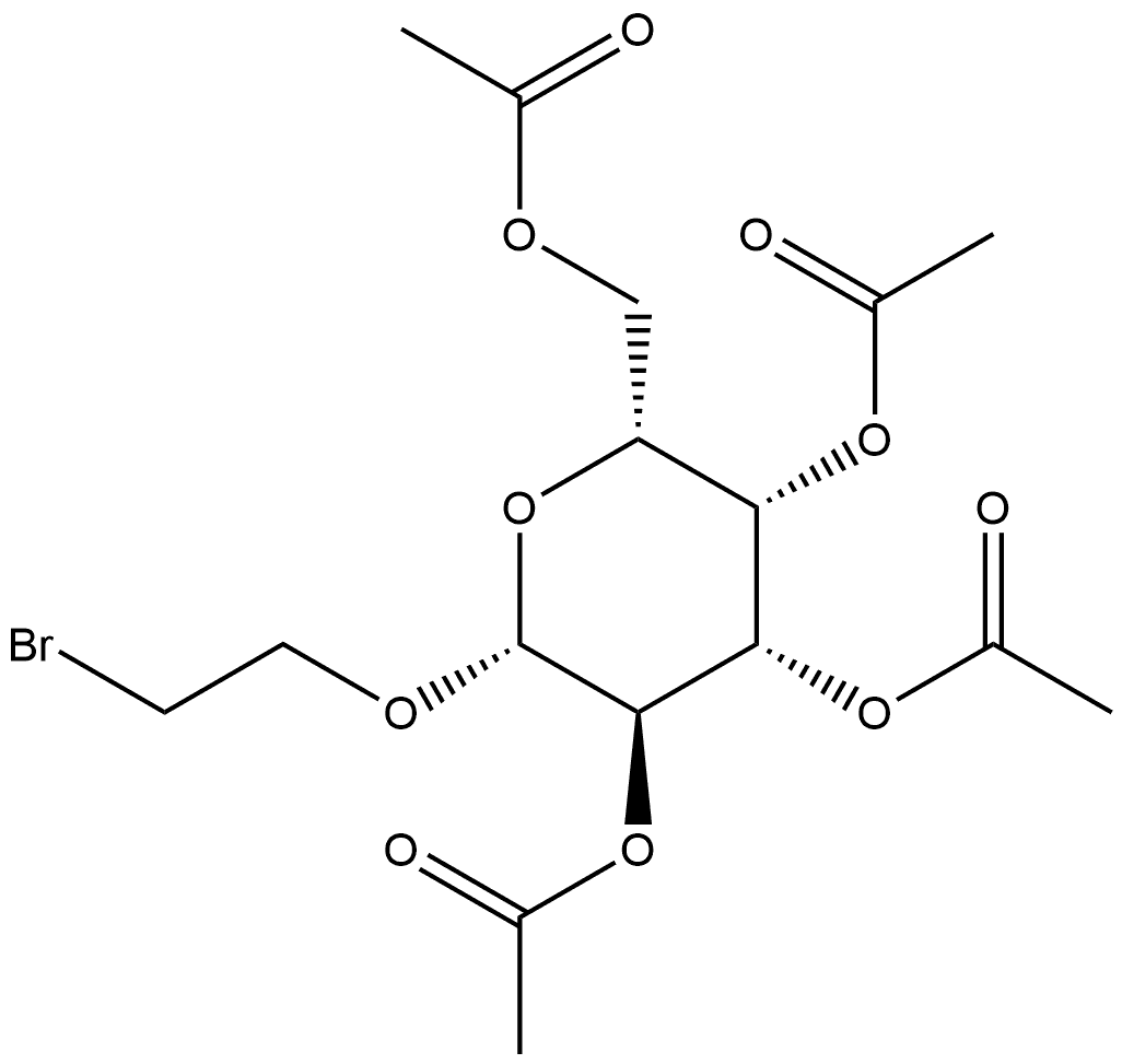 2-溴乙基 2,3,4,6-四-O-乙酰基-Β-D-吡喃半乳糖苷, 85193-55-1, 結(jié)構(gòu)式