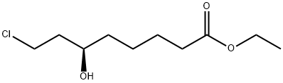 Octanoic acid, 8-chloro-6-hydroxy-, ethyl ester, (6R)- Struktur