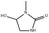 2-Imidazolidinone, 5-hydroxy-1-methyl- Struktur