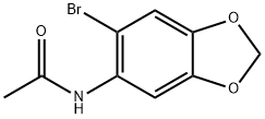 Acetamide, N-(6-bromo-1,3-benzodioxol-5-yl)- Struktur