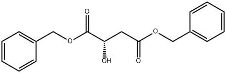 Butanedioic acid, 2-hydroxy-, 1,4-bis(phenylmethyl) ester, (2S)- Struktur