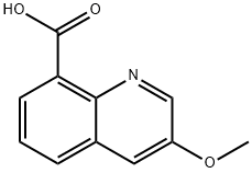 8-Quinolinecarboxylic acid, 3-methoxy- Struktur