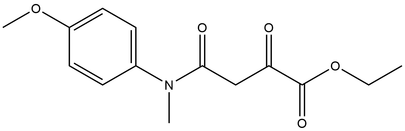 Butanoic acid, 4-[(4-methoxyphenyl)methylamino]-2,4-dioxo-, ethyl ester