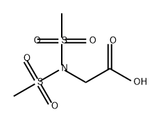 Glycine, N,N-bis(methylsulfonyl)- Struktur