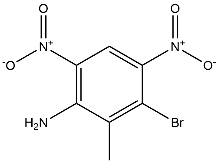 3-Bromo-2-methyl-4,6-dinitrobenzenamine Struktur