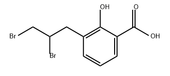 Benzoic acid, 3-(2,3-dibromopropyl)-2-hydroxy-