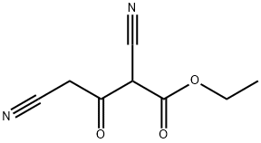 Butanoic acid, 2,4-dicyano-3-oxo-, ethyl ester Struktur