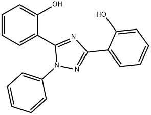 Phenol, 2,2'-(1-phenyl-1H-1,2,4-triazole-3,5-diyl)bis- Struktur