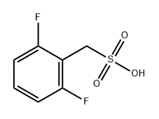 Benzenemethanesulfonic acid, 2,6-difluoro- Struktur