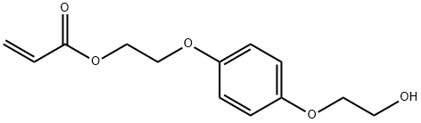 2-Propenoic acid, 2-[4-(2-hydroxyethoxy)phenoxy]ethyl ester Struktur