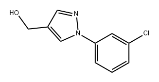 1H-Pyrazole-4-methanol, 1-(3-chlorophenyl)- Struktur