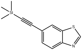 Benzothiazole, 6-[2-(trimethylsilyl)ethynyl]- Struktur