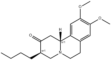 Tetrabenazine Related Compound C (25 mg) ((3RS,11bRS)-3-Butyl-9,10-dimethoxy-1,3,4,6,7,11b-hexahydro-2H-pyrido[2,1-a]isoquinolin-2-one) Struktur