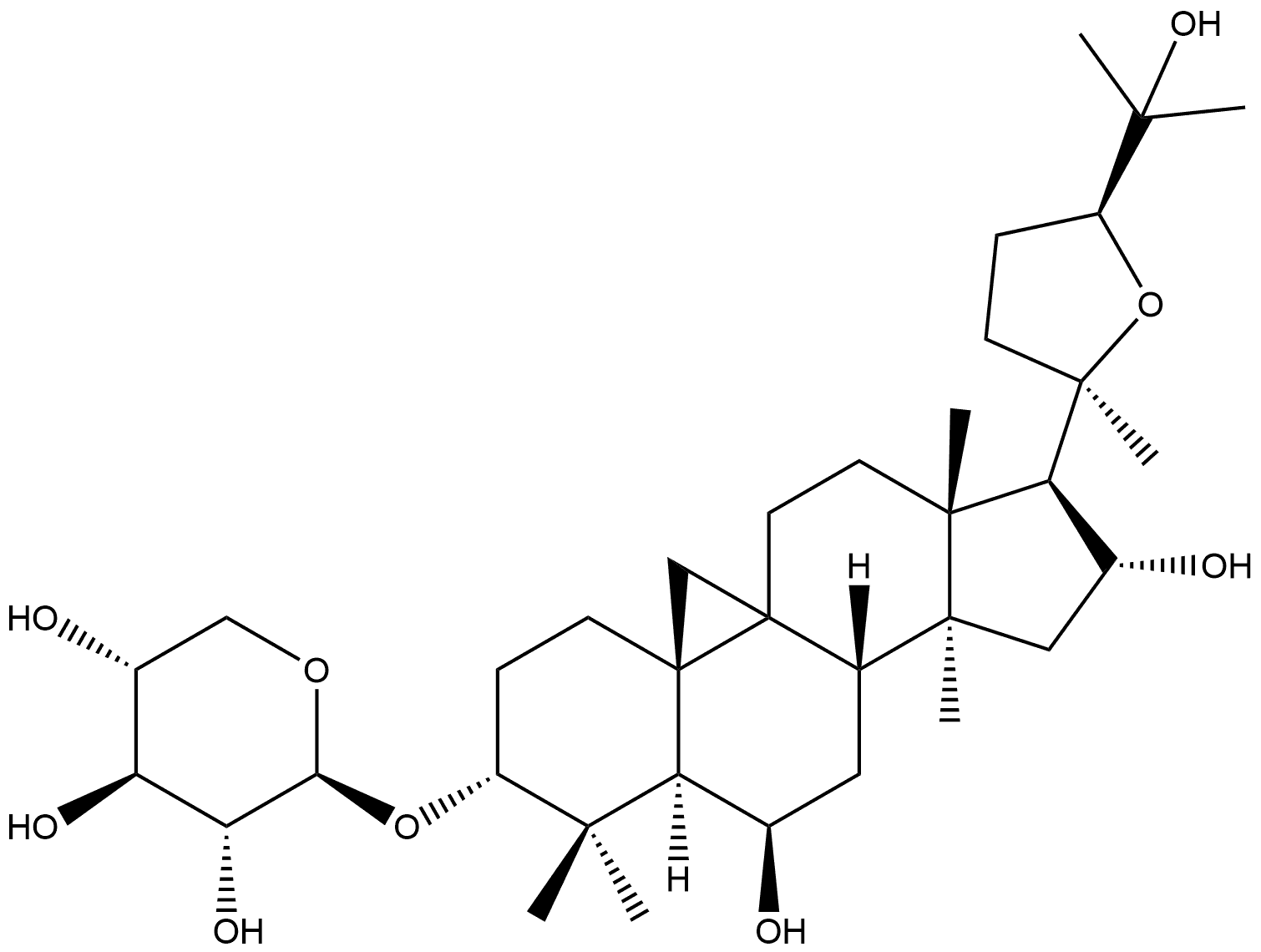 β-D-Xylopyranoside, (3β,6α,16β,20R,24S)-20,24-epoxy-6,16,25-trihydroxy-9,19-cyclolanostan-3-yl