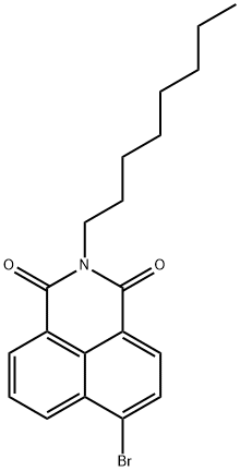 1H-Benz[de]isoquinoline-1,3(2H)-dione, 6-bromo-2-octyl- Struktur