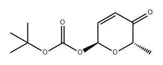 Carbonic acid, (2S,6S)-5,6-dihydro-6-methyl-5-oxo-2H-pyran-2-yl 1,1-dimethylethyl ester|(2S,6S)-5,6-二氫-6-甲基-5-氧代-2H-吡喃-2-基1,1-二甲基乙酯