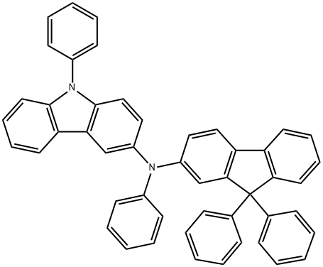 9H-Carbazol-3-amine, N-(9,9-diphenyl-9H-fluoren-2-yl)-N,9-diphenyl- Struktur