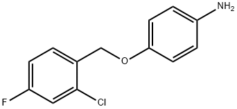 4-[[(2-氯-4-氟苯基)甲氧基]-苯甲胺, 866357-59-7, 結(jié)構(gòu)式