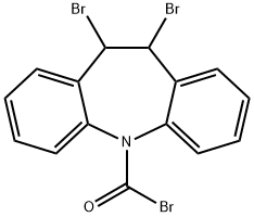 5H-Dibenz[b,f]azepine-5-carbonyl bromide, 10,11-dibromo-10,11-dihydro- Struktur