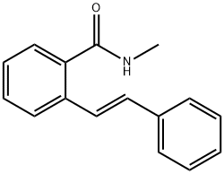 Benzamide, N-methyl-2-(2-phenylethenyl)-, (E)- (9CI) Struktur