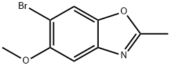 Benzoxazole, 6-bromo-5-methoxy-2-methyl- Struktur