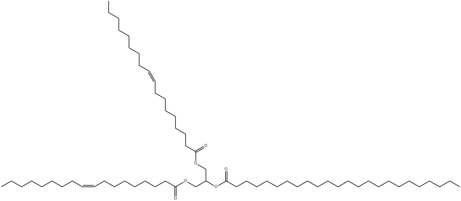 1,3-Dioleoyl-2-Lignoceroyl-rac-glycerol Struktur