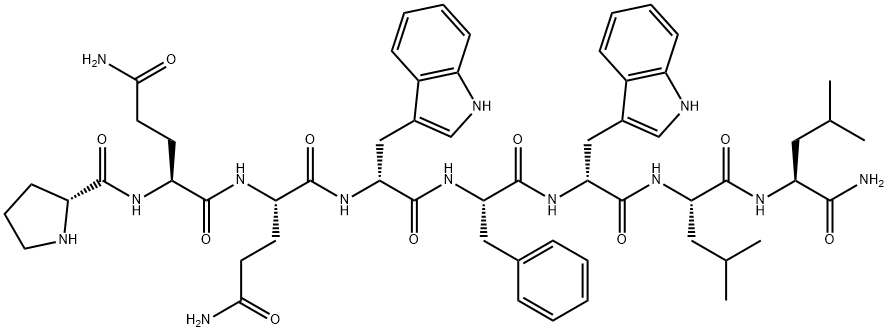 substance P (4-11), Pro(4)-Trp(7,9)-LeuNH2(11)- Struktur