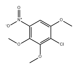 Benzene, 2-chloro-1,3,4-trimethoxy-5-nitro- Struktur