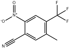 Benzonitrile, 5-methyl-2-nitro-4-(trifluoromethyl)- Struktur