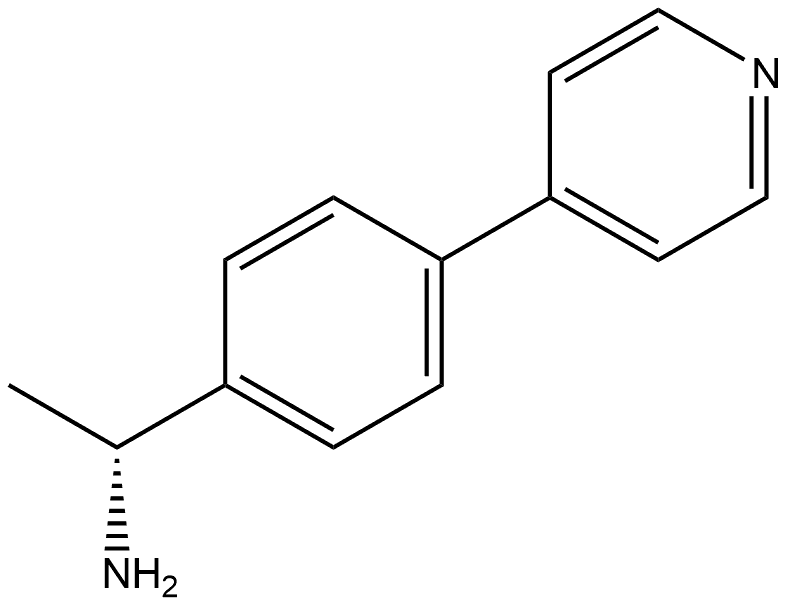 (αR)-α-Methyl-4-(4-pyridinyl)benzenemethanamine Struktur