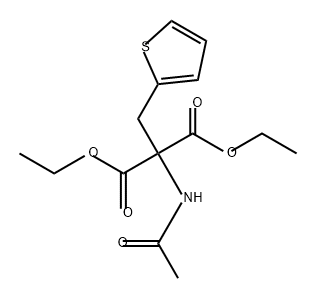 Propanedioic acid, 2-(acetylamino)-2-(2-thienylmethyl)-, 1,3-diethyl ester