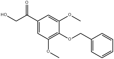 Ethanone, 1-[3,5-dimethoxy-4-(phenylmethoxy)phenyl]-2-hydroxy- Struktur