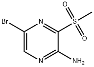 2-Pyrazinamine, 5-bromo-3-(methylsulfonyl)- Struktur