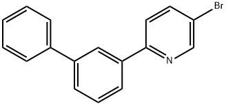 2-([1,1'-聯(lián)苯]-3-基)-5-溴吡啶 結(jié)構(gòu)式