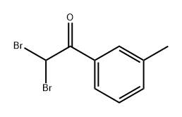 Ethanone, 2,2-dibromo-1-(3-methylphenyl)- Struktur