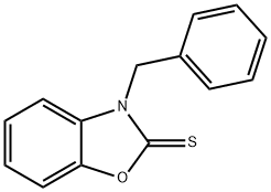 2(3H)-Benzoxazolethione, 3-(phenylmethyl)- Struktur