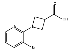 3-Azetidinecarboxylic acid, 1-(3-bromo-2-pyridinyl)- Struktur