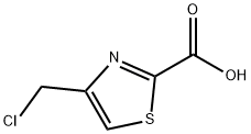 2-Thiazolecarboxylic acid, 4-(chloromethyl)- Struktur